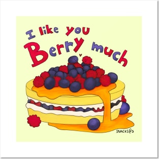 I like you berry much Posters and Art